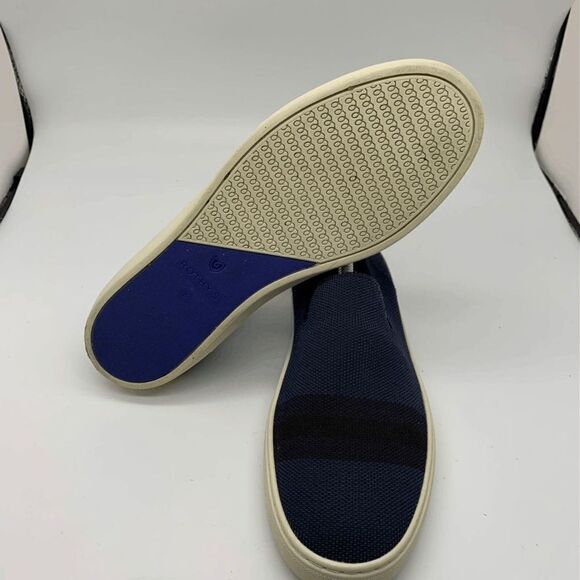Rothy's The Original Navy Blue White Slip On Sneaker Shoes Womens Size 8 - Picture 7 of 10